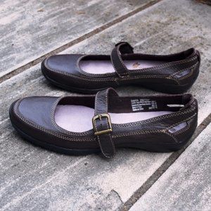 Dr Scholl's Leather Mary Jane Comfort Flats, sz. 8